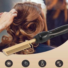 2 In 1 Hair Straightener And curler | Wet to Dry Hair Curling Tool
