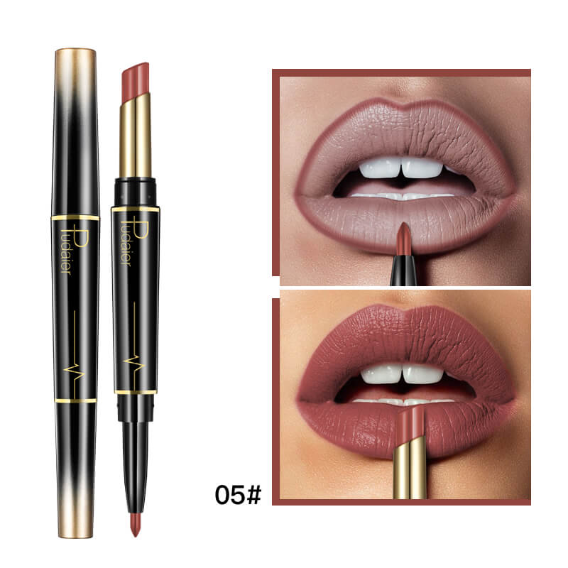 2 In 1 Lipstick And Lip Liner | Double Ended Lip Liner And Lipstick
