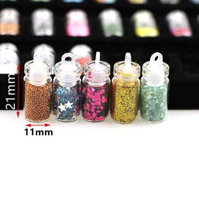 48 In One Nail Jewelry Set Nail Sequins Powder DIY Handmade Toy Material 11x22mm