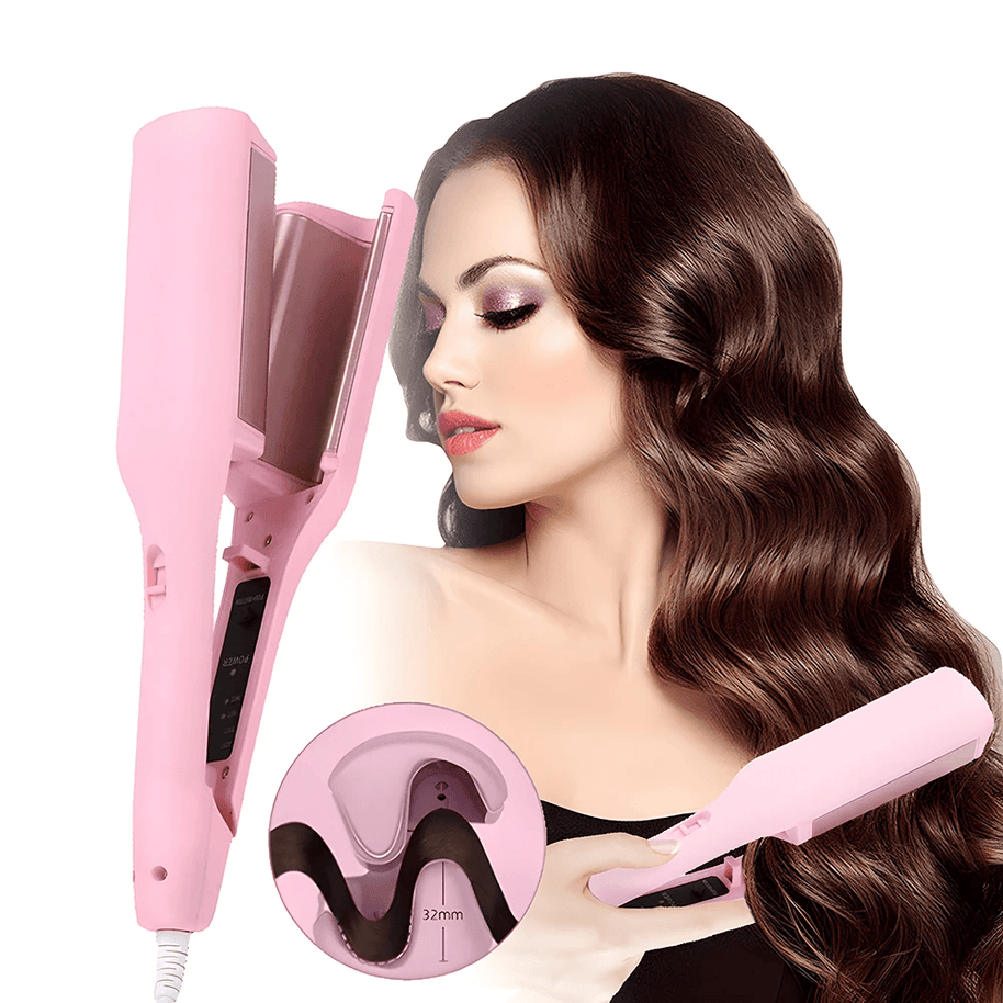 32mm Deep Wave Hair Curler | Adjustable Temperature Hair Curler