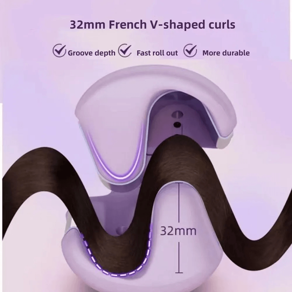 32mm Deep Wave Hair Curler | Adjustable Temperature Hair Curler