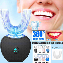 360 Automatic Electric Toothbrush | U Shaped Teeth Whitening Toothbrush