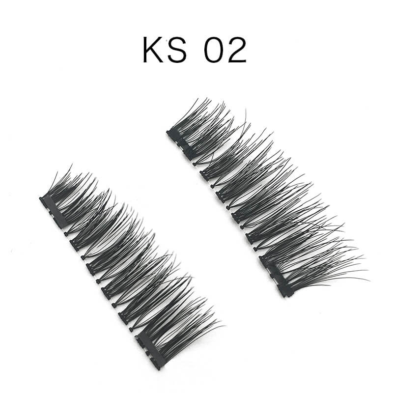 3D Double Magnet False Eyelashes | 24 Pair Magnetic Eyelashes