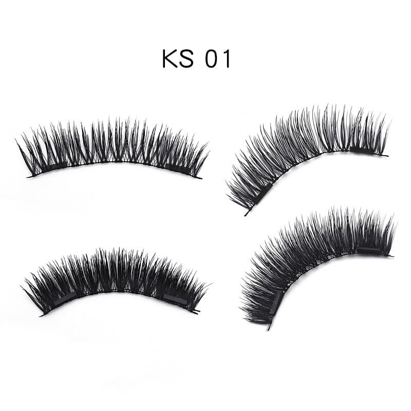 3D Double Magnet False Eyelashes | 24 Pair Magnetic Eyelashes