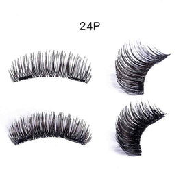 3D Double Magnet False Eyelashes | 24 Pair Magnetic Eyelashes