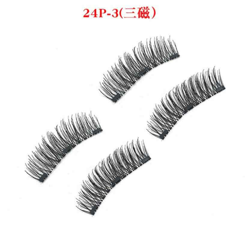 3D Double Magnet False Eyelashes | 24 Pair Magnetic Eyelashes