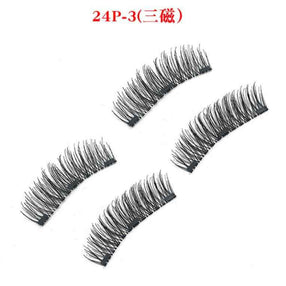 3D Double Magnet False Eyelashes | 24 Pair Magnetic Eyelashes