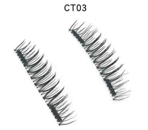 3D Double Magnet False Eyelashes | 24 Pair Magnetic Eyelashes