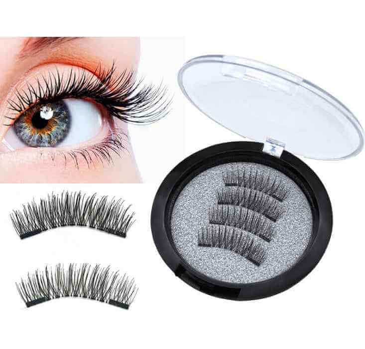 3D Double Magnet False Eyelashes | 24 Pair Magnetic Eyelashes