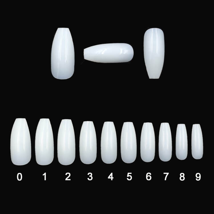 500 Transparent Natural Fake Nails | Clear Press-On Nails