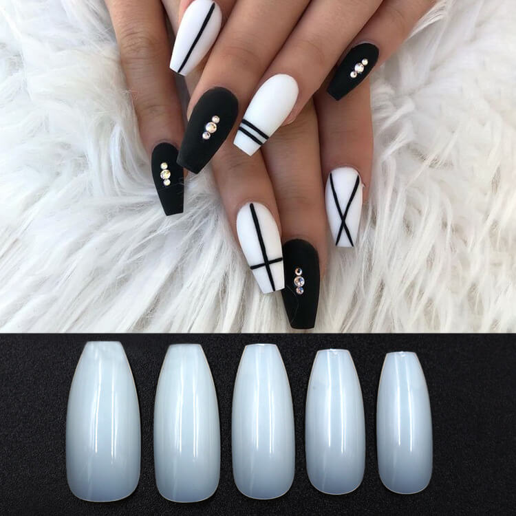 500 Transparent Natural Fake Nails | Clear Press-On Nails