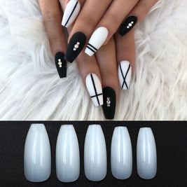 500 Transparent Natural Fake Nails | Clear Press-On Nails