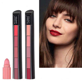 5 Color Velvet Non-stick Lipstick Set | Waterproof Velvet Lipstick Set