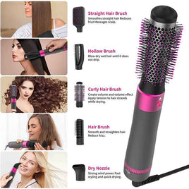 5 In 1 Hair Dryer And Straightener | Electric Hair Styling Brush