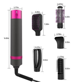 5 In 1 Hair Dryer And Straightener | Electric Hair Styling Brush