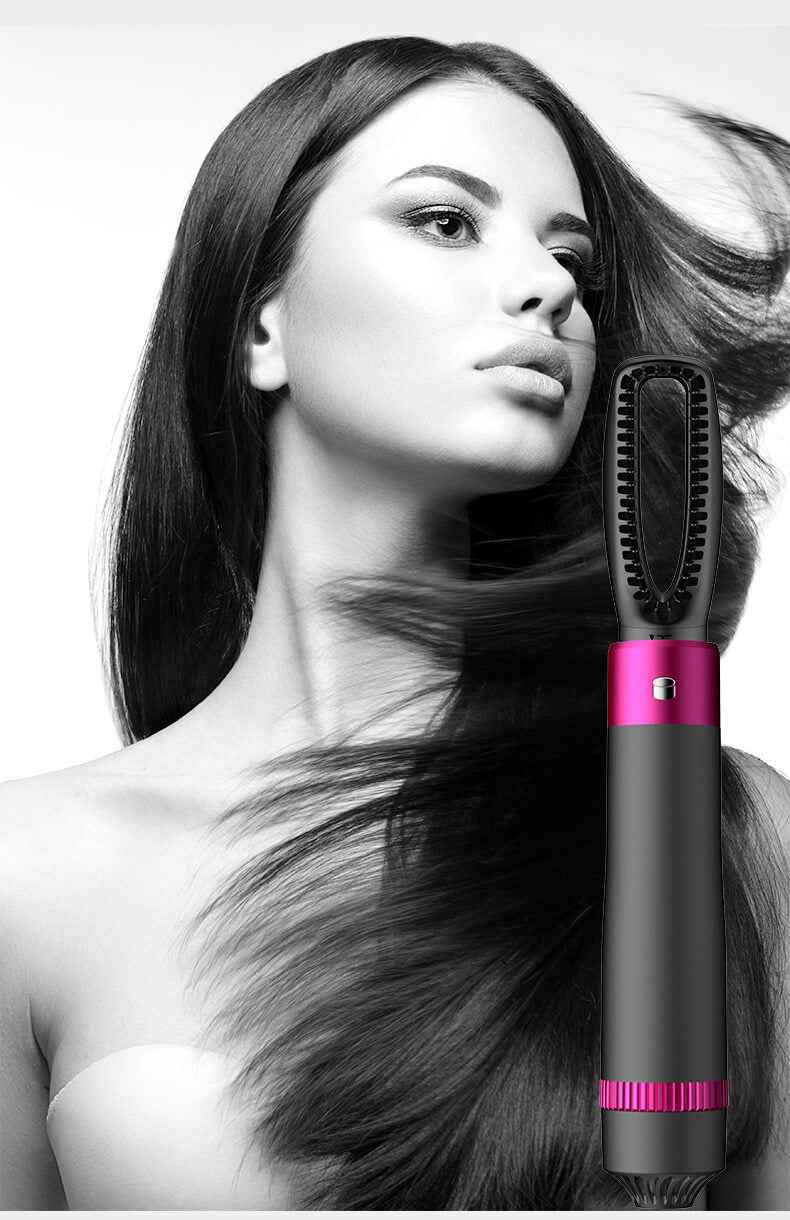 5 In 1 Hair Dryer And Straightener | Electric Hair Styling Brush