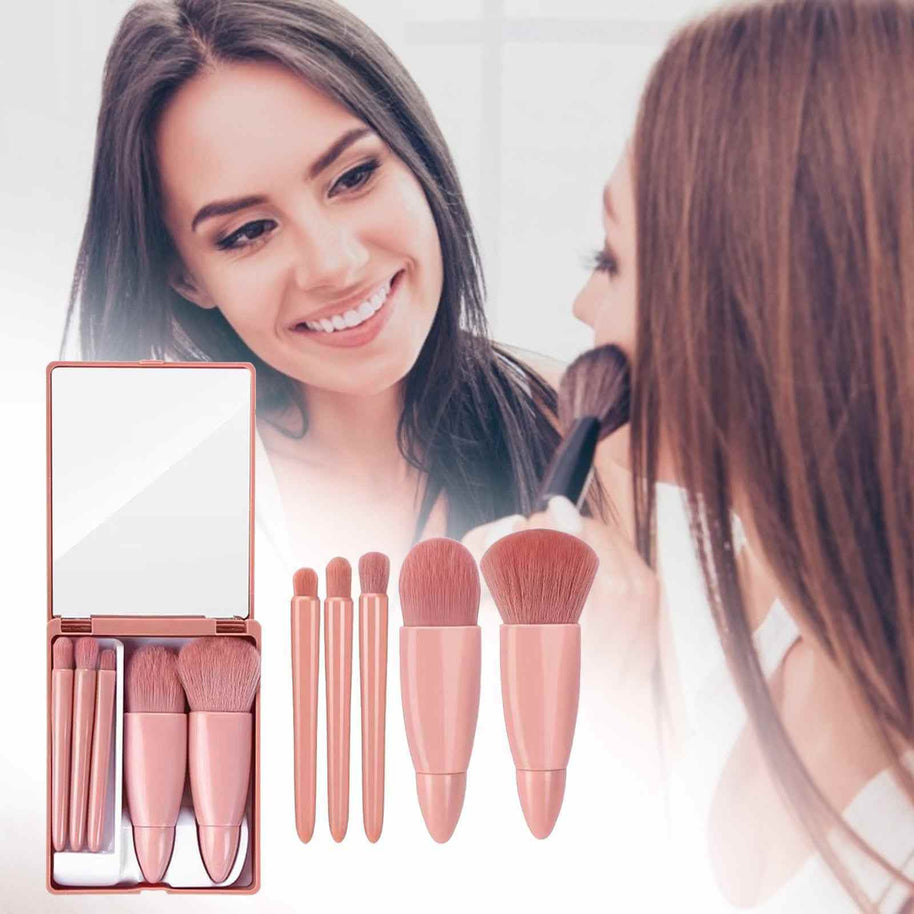 5 Piece Cosmetic Makeup Brush Set | Soft Makeup Brushes For Foundation