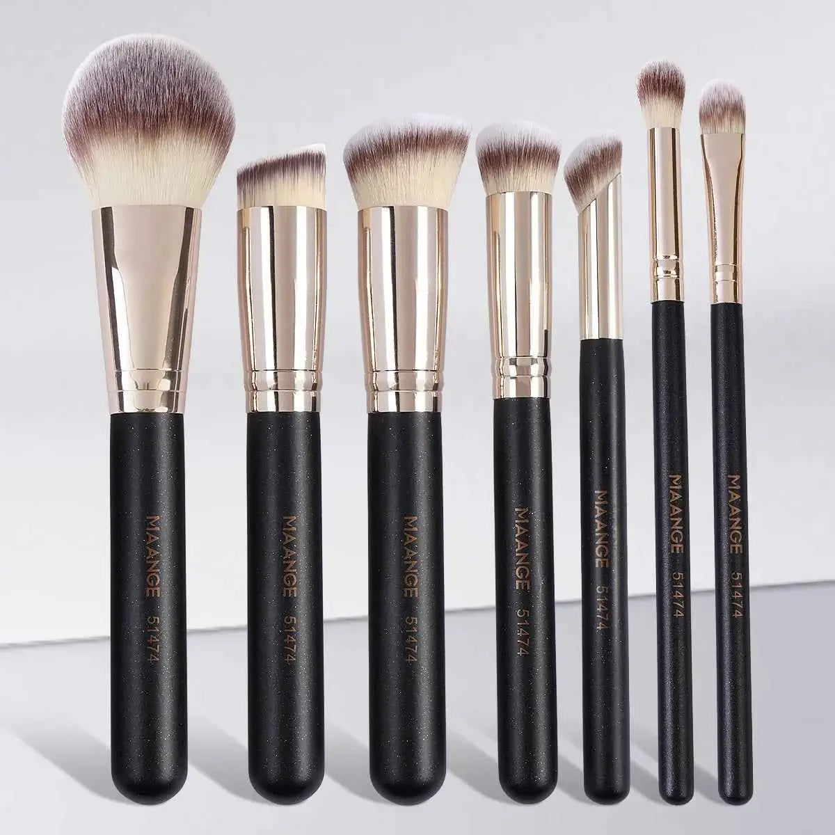 7 Piece Premium Makeup Brush Set | Professional Cosmetic Brush Set