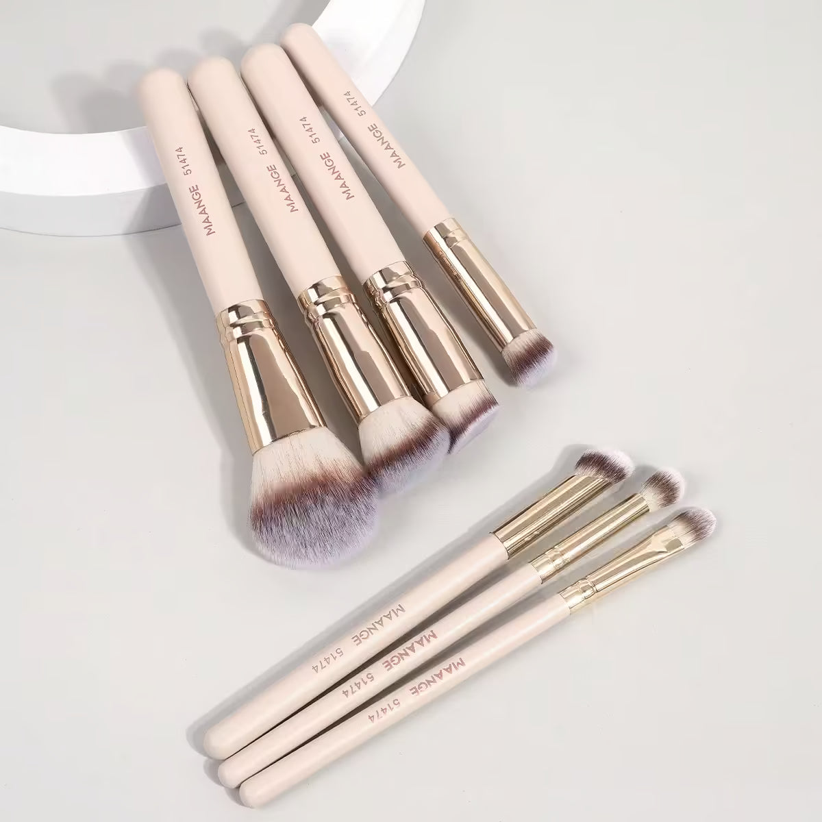 7 Piece Premium Makeup Brush Set | Professional Cosmetic Brush Set