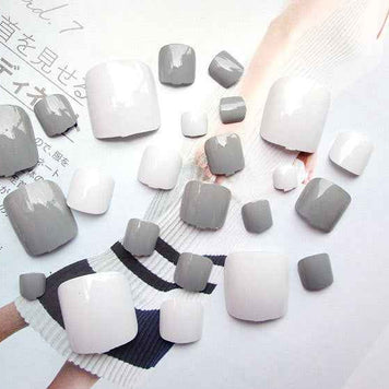 Pro Artificial Acrylic Toe Nails 24pcs Patch