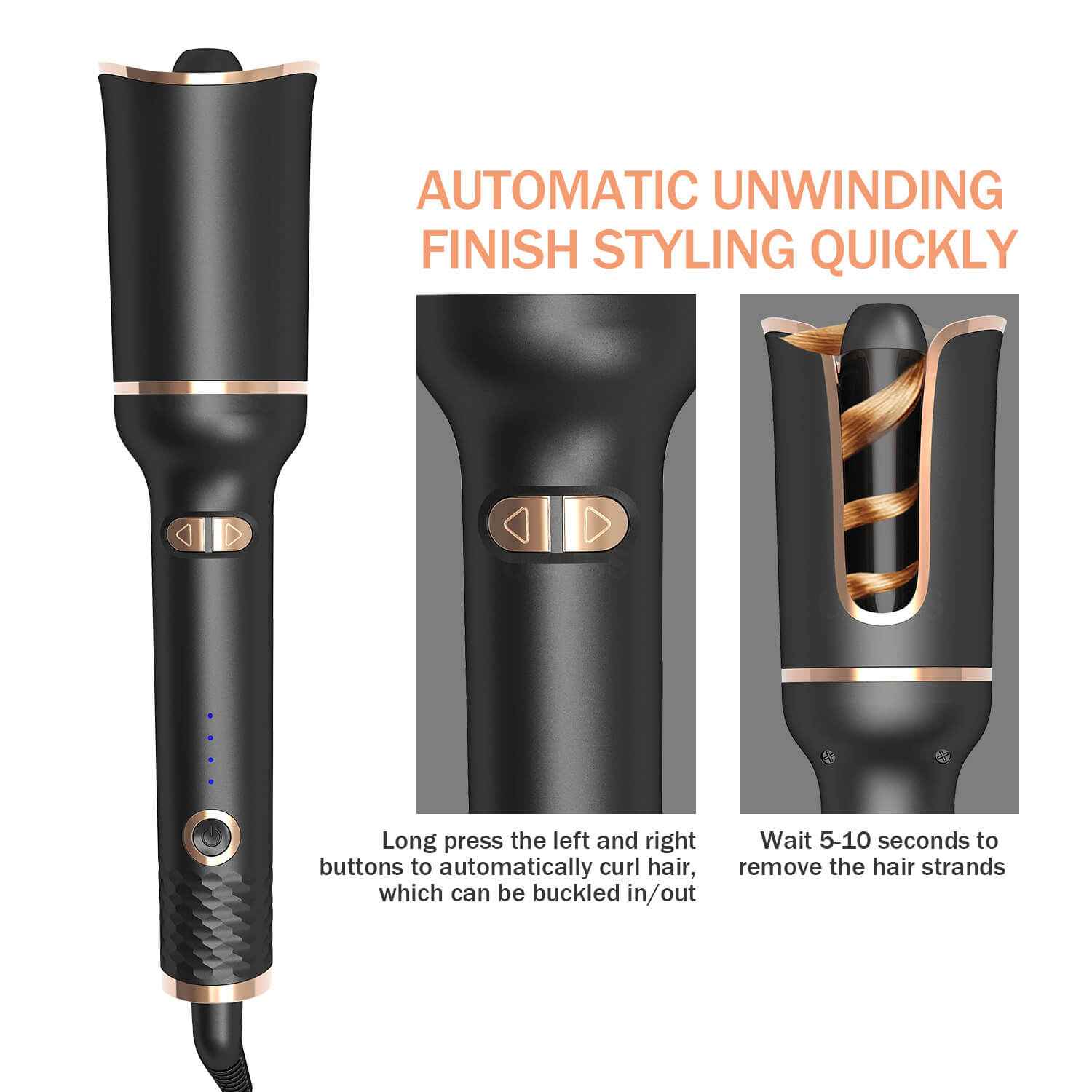 Automatic Curler With Ionic Technology | Negative Ion Curling Iron