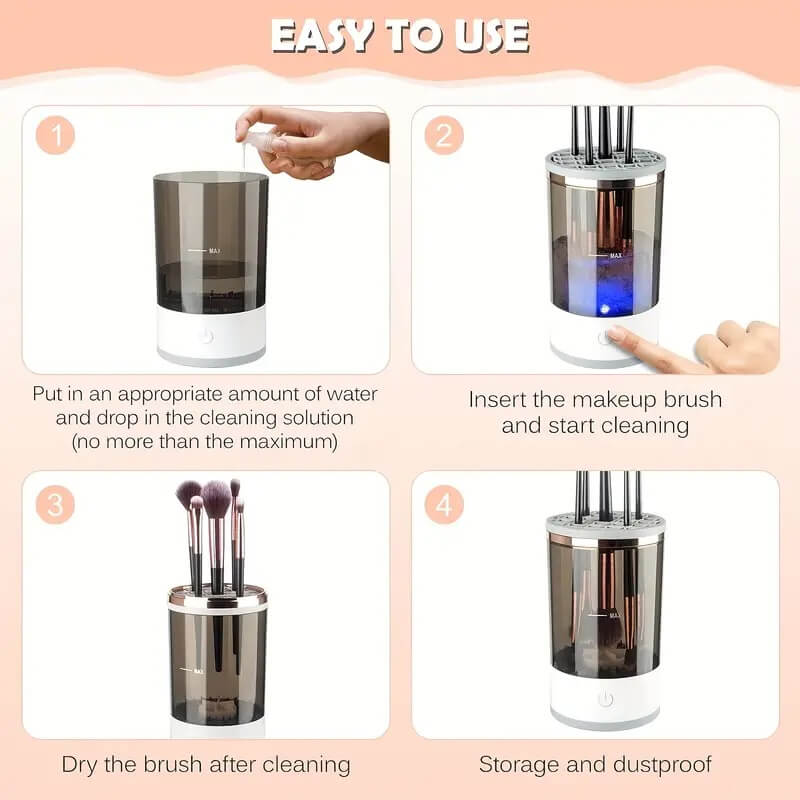 Automatic Makeup Brush Cleaner Machine | USB Makeup Brush Cleaner
