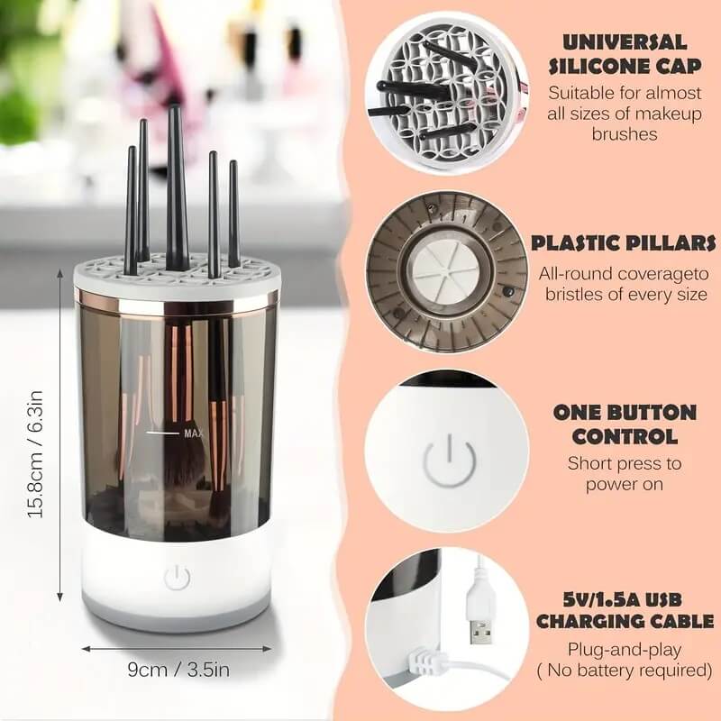 Automatic Makeup Brush Cleaner Machine | USB Makeup Brush Cleaner