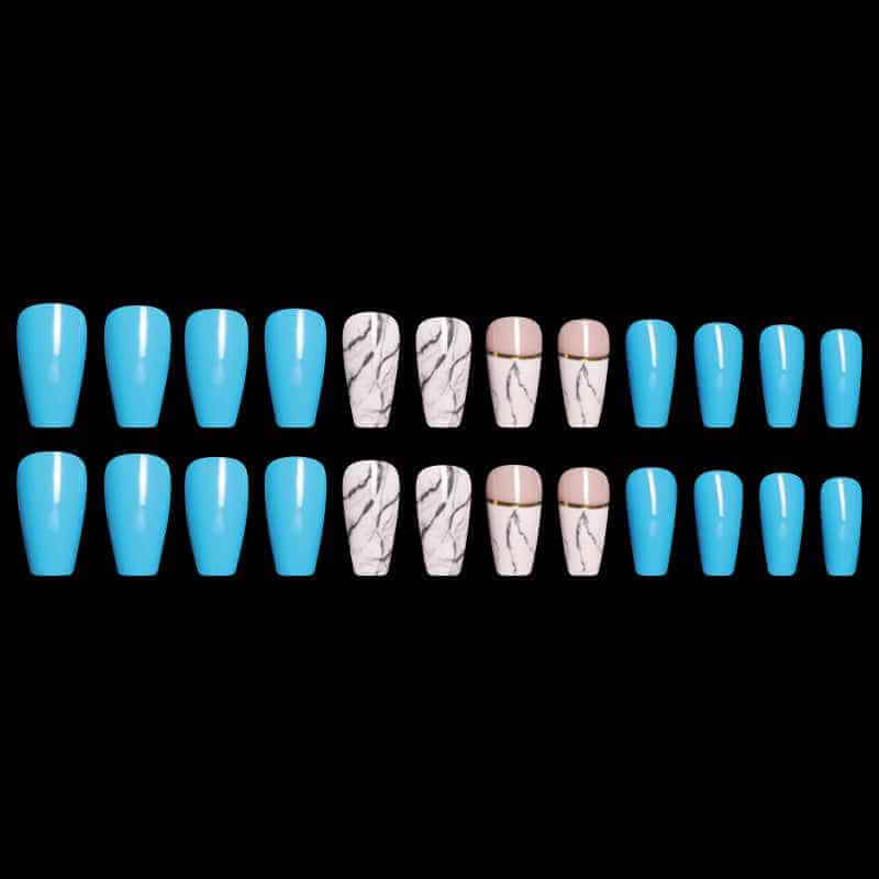 Ballet Coffin Fake Nails | Long Ballet Coffin Fake Nails