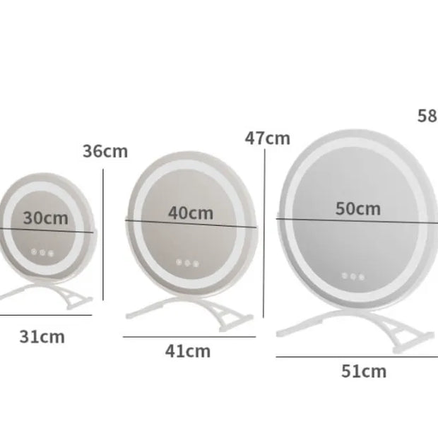 Beauty Mirror For Dressing Table | Rotating Tabletop Makeup Mirror