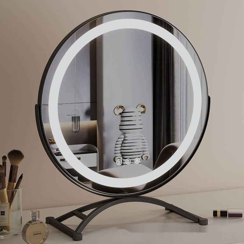 Beauty Mirror For Dressing Table | Rotating Tabletop Makeup Mirror
