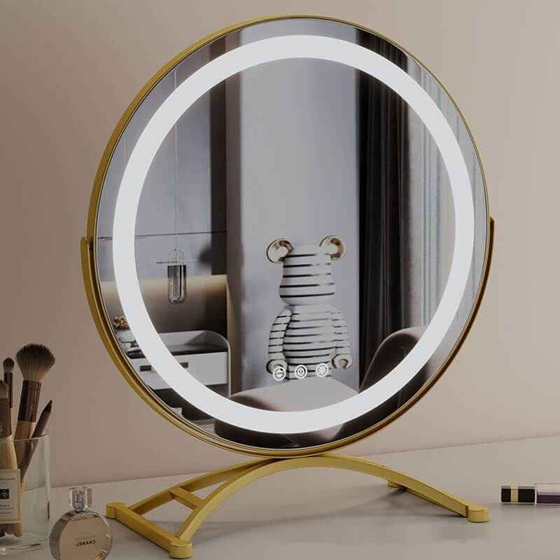 Beauty Mirror For Dressing Table | Rotating Tabletop Makeup Mirror