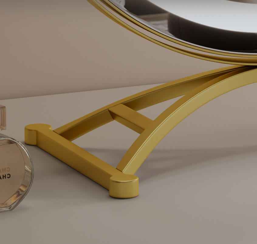 Beauty Mirror For Dressing Table | Rotating Tabletop Makeup Mirror