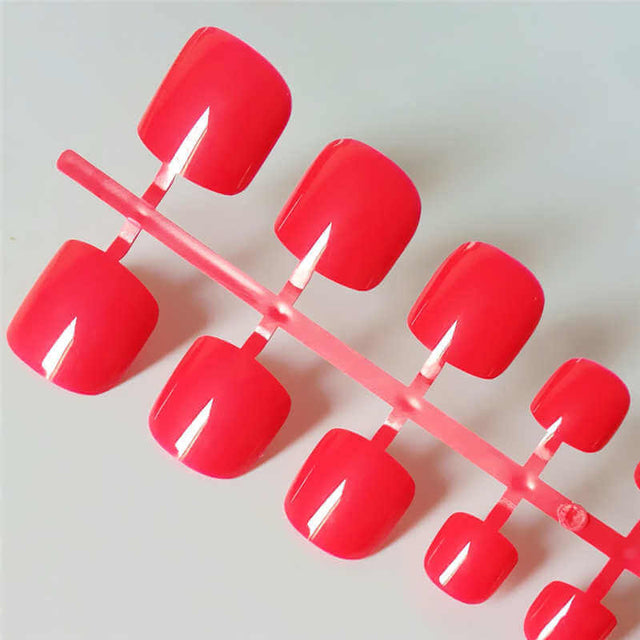 Bright Green Press On Toe Nails | Square Press On Toenails