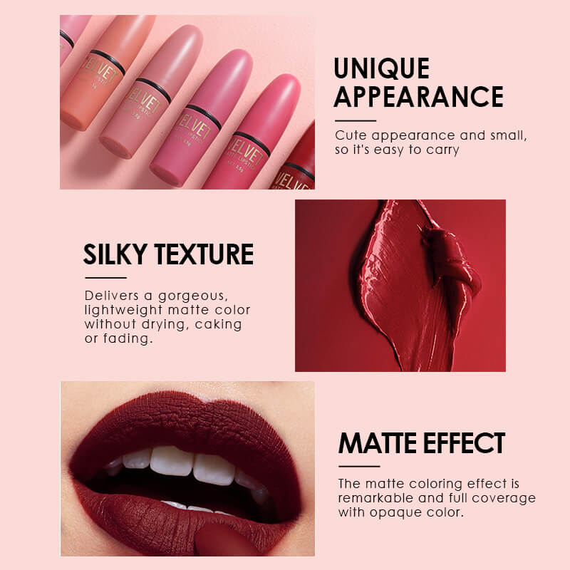 Bullet Matte Lipstick Set Long Lasting | Waterproof Matte Lipstick Set