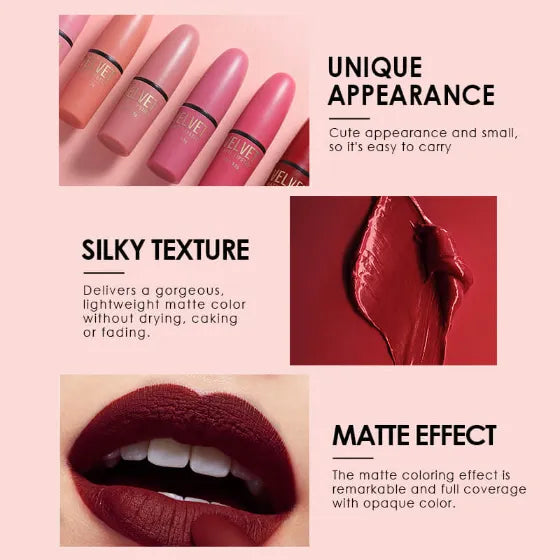 Bullet Matte Lipstick Set Long Lasting | Waterproof Matte Lipstick Set