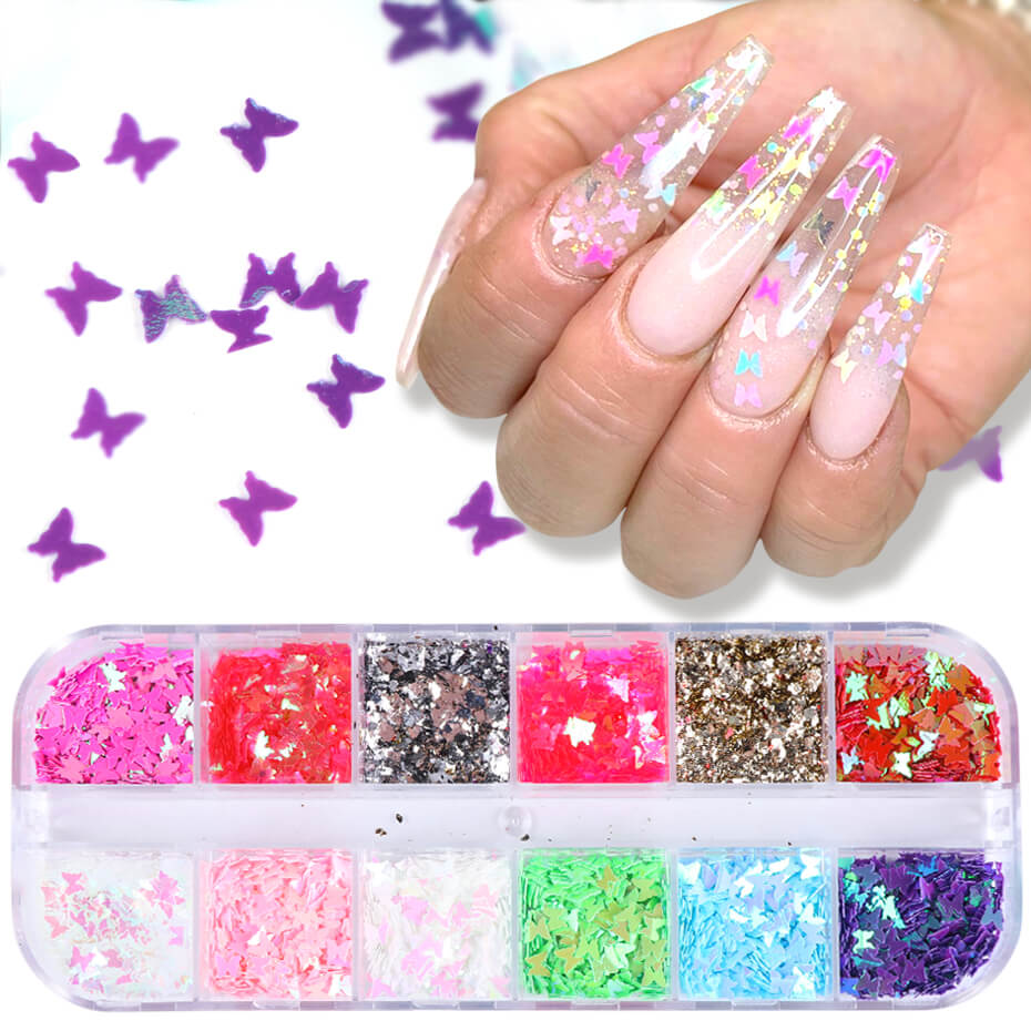 Butterfly Nail Art Supplies | Sequin Nail Art Supplies