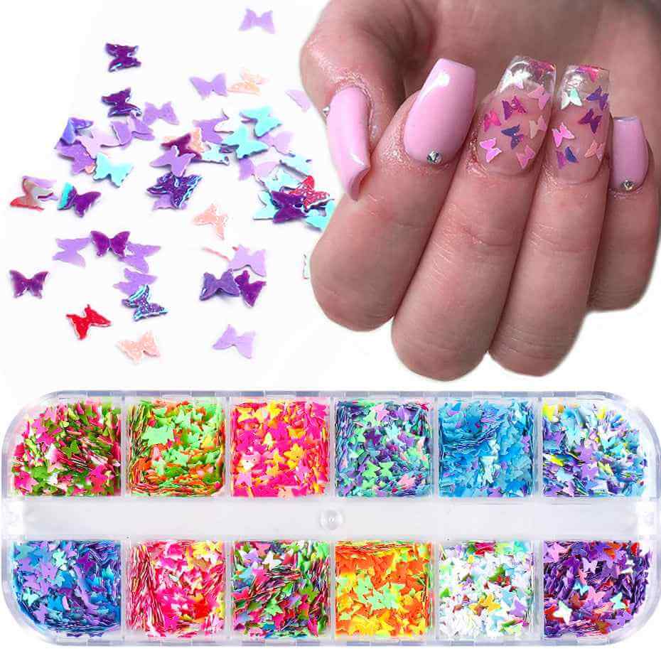Butterfly Nail Art Supplies | Sequin Nail Art Supplies