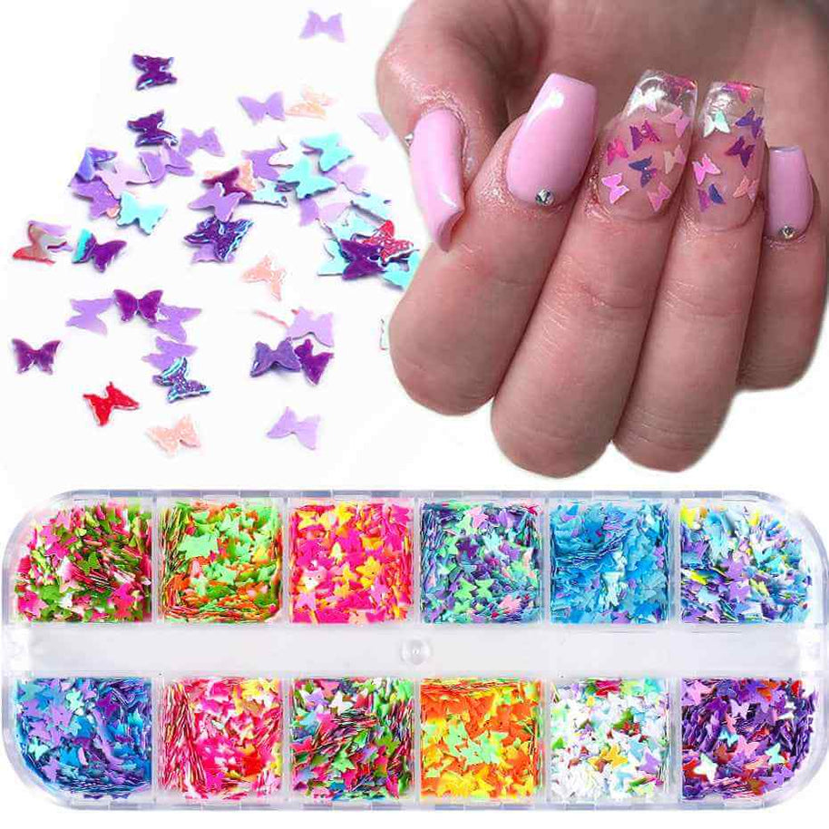 Butterfly Nail Art Supplies | Sequin Nail Art Supplies