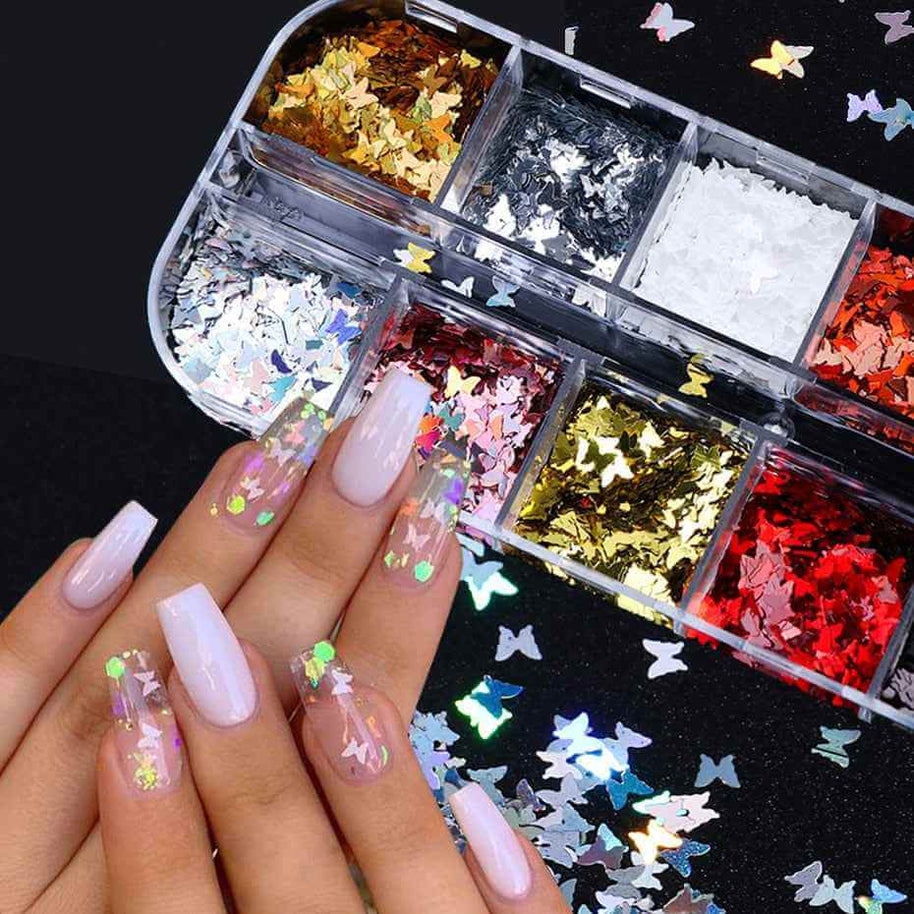 Butterfly Nail Art Supplies | Sequin Nail Art Supplies