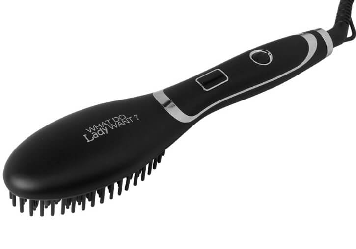 Ceramic Hair Straightening Brush | Electric Hair Straightening Brush