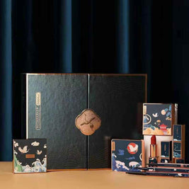 Chinoiserie Makeup Gift Set | Carved Lipstick And Eyeshadow Set