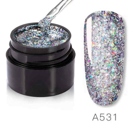 Colorful Vibrant nail polish | Rainbow Glitter Pastel nail polish
