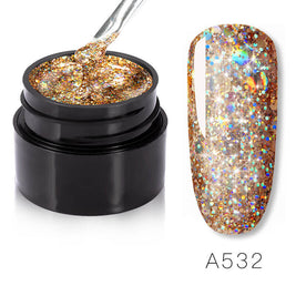 Colorful Vibrant nail polish | Rainbow Glitter Pastel nail polish