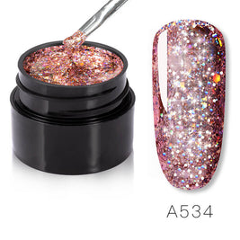 Colorful Vibrant nail polish | Rainbow Glitter Pastel nail polish