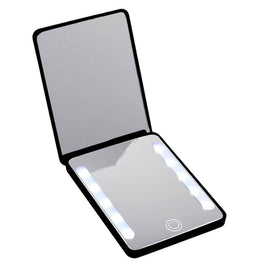 Compact Double Sided Makeup Mirror | Handheld LED Mirror For Makeup