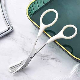 Curved Moon Eyebrow Trimming Knife Comb | Small Beauty Supplies Gadgets