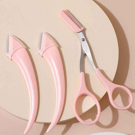 Curved Moon Eyebrow Trimming Knife Comb | Small Beauty Supplies Gadgets