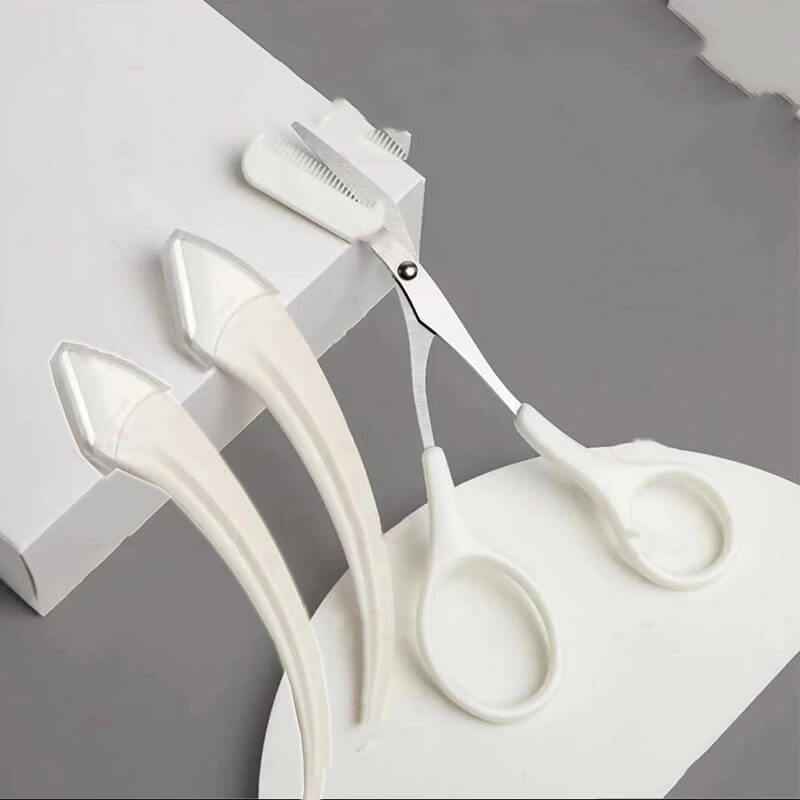 Curved Moon Eyebrow Trimming Knife Comb | Small Beauty Supplies Gadgets