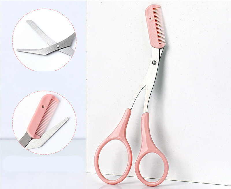 Curved Moon Eyebrow Trimming Knife Comb | Small Beauty Supplies Gadgets 