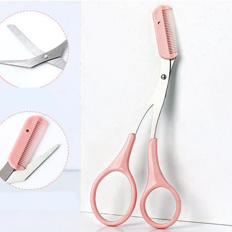 Curved Moon Eyebrow Trimming Knife Comb | Small Beauty Supplies Gadgets 